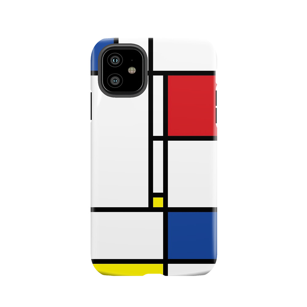 Mondrian Minimalist De Stijl Modern Art Fatfatin Tough Phone Case