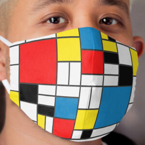Mondrian Painting Cloth Face Mask