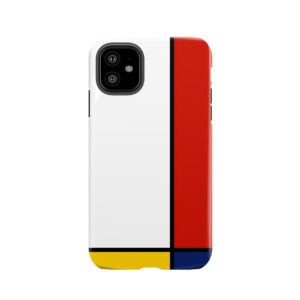 Mondrian Style Abstract Art Tough Phone Case