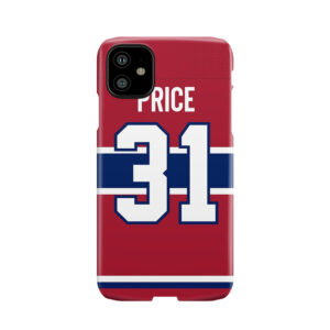 Montreal Canadiens Carey Price Home Jersey Back Phone Phone Case