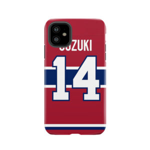 Montreal Canadiens Nick Suzuki Home Jersey Back Phone Tough Phone Case