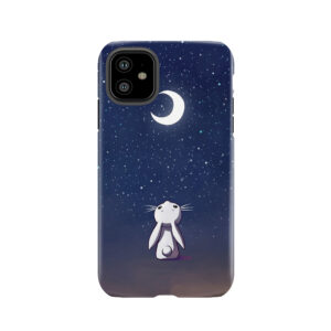 Moon Bunny 3 Tough Phone Case