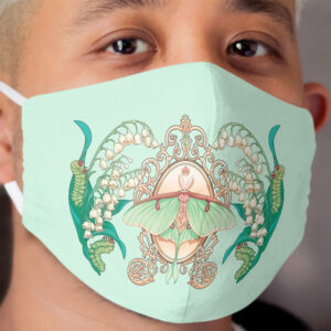 Moon Moth Cloth Face Mask