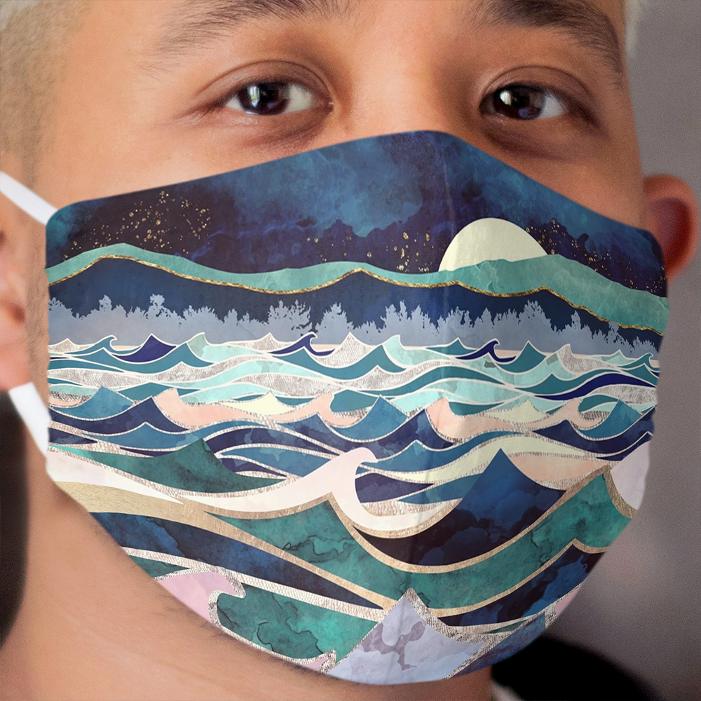 Moonlit Ocean Cloth Face Mask