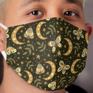 Moons and moths Cloth Face Mask