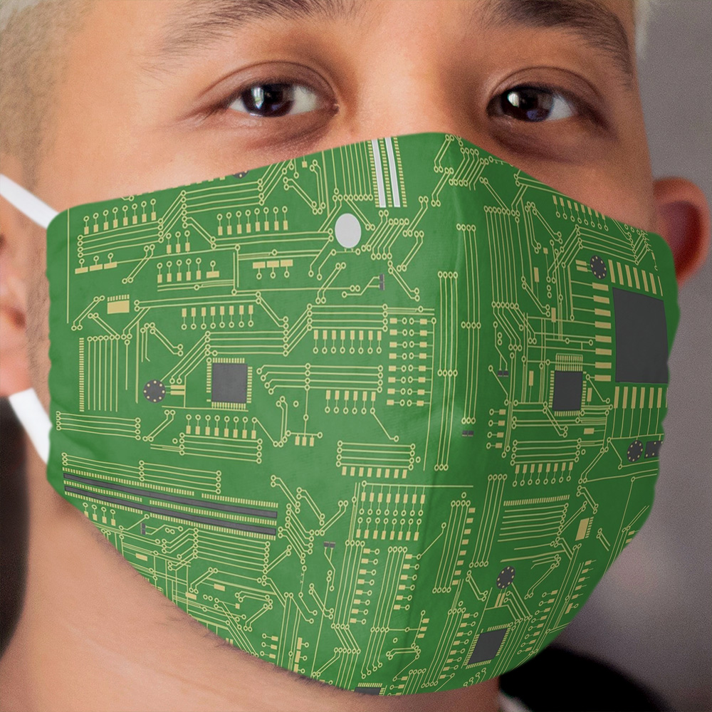 Motherboard Mainboard Circuitry Cloth Face Mask