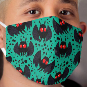 Mothman Green Night Cloth Face Mask