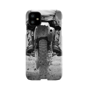 Moto X Motorcycle Kicking Up The Dirt Phone Case