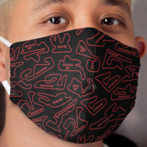 Motorcycle Grand Prix Circuits Cloth Face Mask