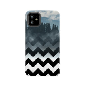 Mountains-Chevron Tough Phone Case