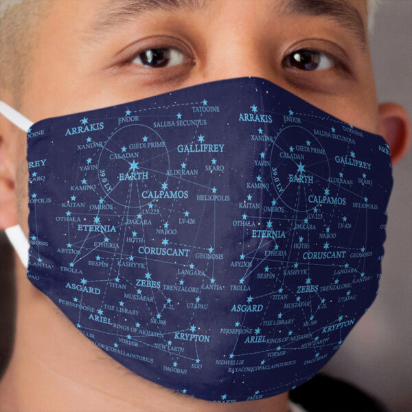 Multiverse Starmap Cloth Face Mask