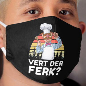 Muppet Show Swedish Chef Expletive New Funny Cloth Face Mask