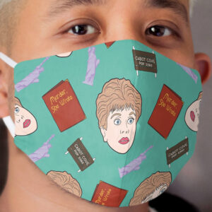 Murder, she wrote. Jessica Fletcher Cloth Face Mask