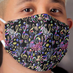 Music Pattern | Note Instrument Musical Listening Cloth Face Mask