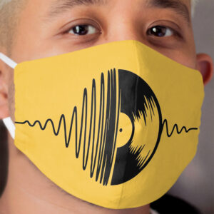 music vinyl black Cloth Face Mask