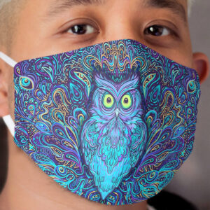 Mystical Night Owl Cloth Face Mask
