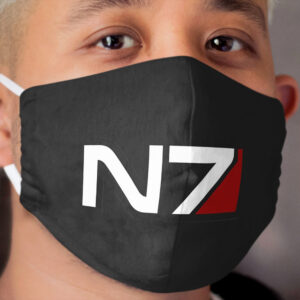 N7 emblem, Mass Effect Cloth Face Mask