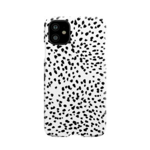 Nadia - Black And White, Animal Print, Dalmatian Spot, Spots, Dots, Bw Phone Case