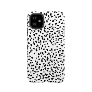 Nadia - Black And White, Animal Print, Dalmatian Spot, Spots, Dots, Bw Tough Phone Case