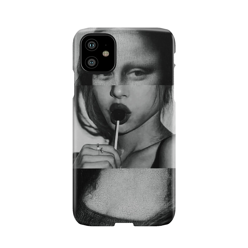 Naughty Mona Lisa Vaporwave Phone Case