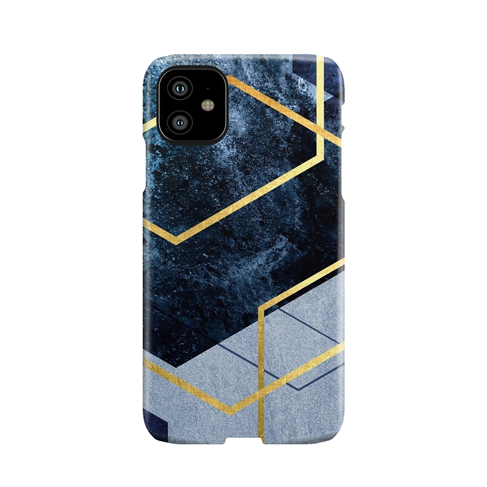 Navy And Gold Geo Phone Case