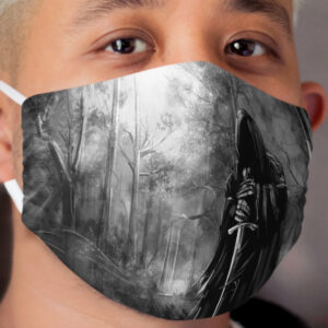 Nazgul Black Rider In Forest Cloth Face Mask