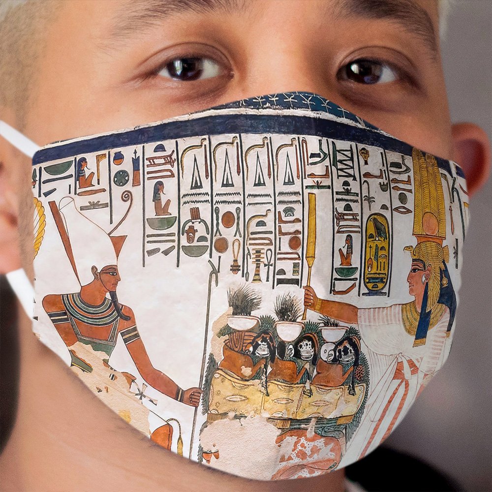 Nefertari Tomb Wall Cloth Face Mask