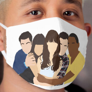 New Girl Cast Cloth Face Mask