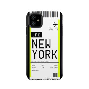 New York Boarding Pass Tough Phone Case