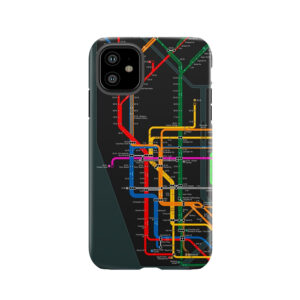 New York City Dark Subway Map Tough Phone Case