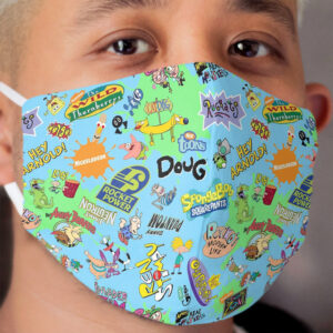 Nicktoons Hawaiian Print-a-Palooza! Cloth Face Mask