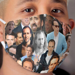 Nicolas Cage Overload Paparazzi Cloth Face Mask