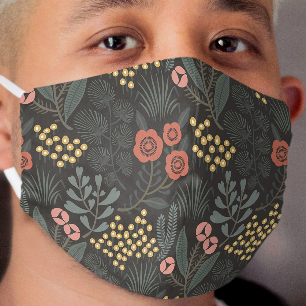 Night Garden Cloth Face Mask