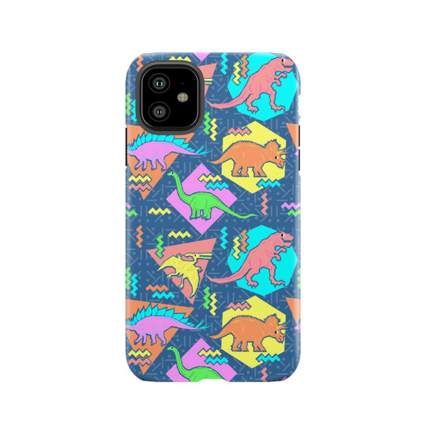 Nineties Dinosaurs Pattern Tough Phone Case