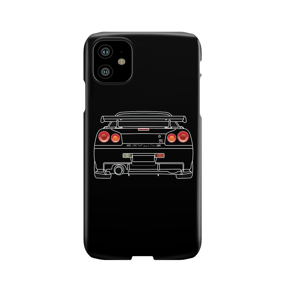 Nissan Gtr R34 White Phone Case