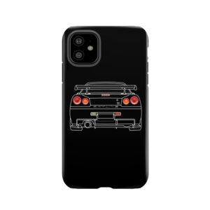Nissan Gtr R34 White Tough Phone Case
