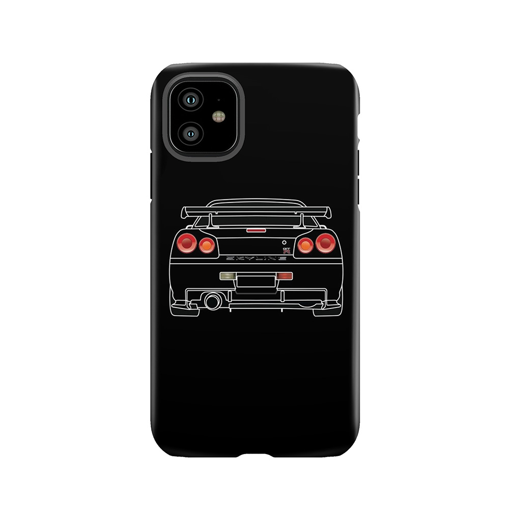Nissan Gtr R34 White Tough Phone Case