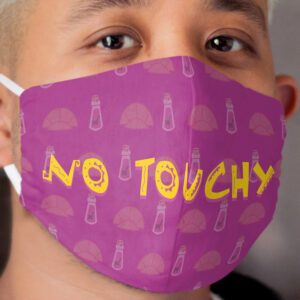 No Touchy (Purple) Cloth Face Mask
