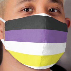 Non Binary Pride Cloth Face Mask Equal Rights LGBT Gift Cloth Face Mask