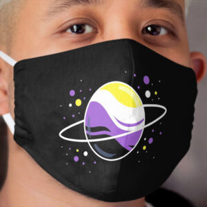 Nonbinary Space Planet Cloth Face Mask