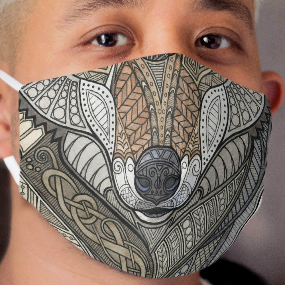 Norse Wolf Cloth Face Mask