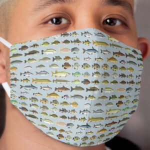 North American Freshwater Fish Group Cloth Face Mask