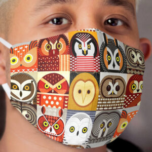 North American Owls Cloth Face Mask