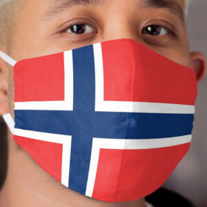 Norwegian Flag Cloth Face Mask