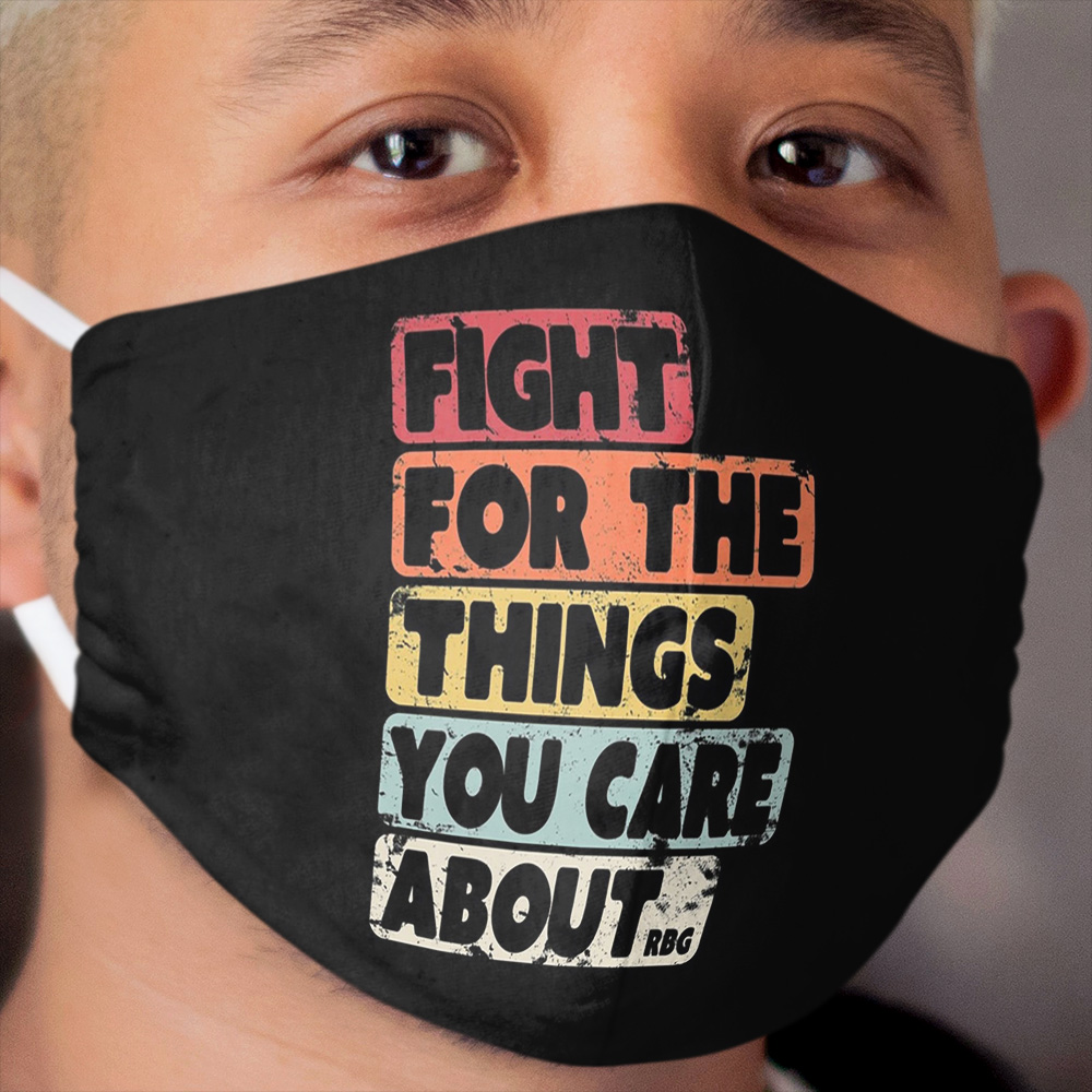 Notorious RBG, Ruth Feminist Design. Retro, Feminist Tee. Cloth Face Mask