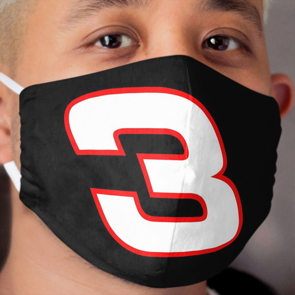 Number 3 NASCAR Cloth Face Mask