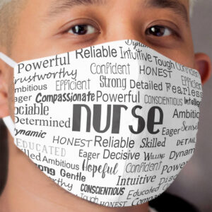 Nurse Best Adjectives Cloth Face Mask