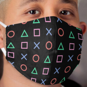 o Controller Buttons Icon Cloth Face Mask