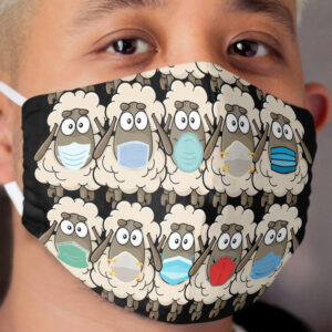 obedient masked sheep media fear mongering Cloth Face Mask