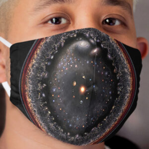 Observable Universe Logarithmic Illustration (2018 Version!) Cloth Face Mask